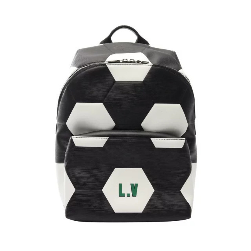 Louis Vuitton Apollo World Cup Backpack Rucksack Leather Epi Black White